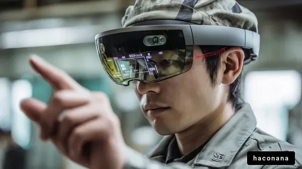 AR技術を使う人物の画像