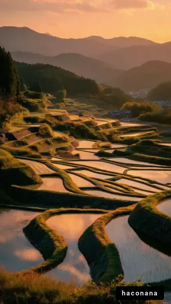 美しい棚田の風景