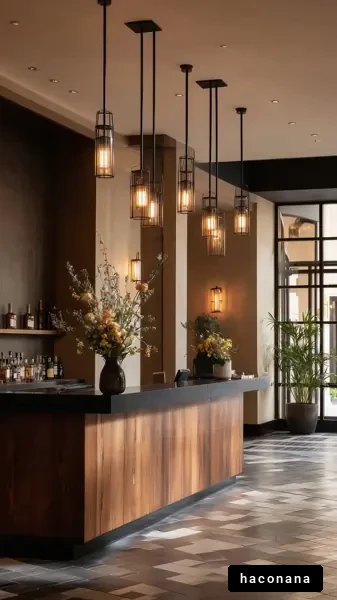 モダンなホテルのフロント