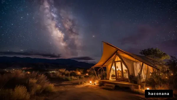 星空の下のキャンプ