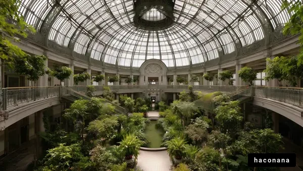 美しい植物園の景観