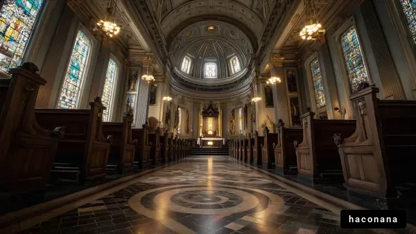 荘厳な教会内部