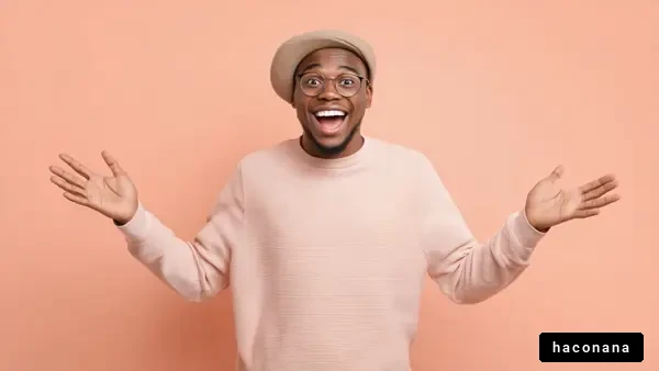 楽しそうな男性のポーズ