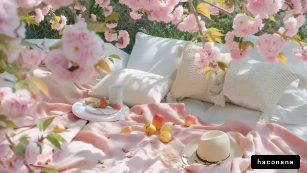 春のピクニックシーン