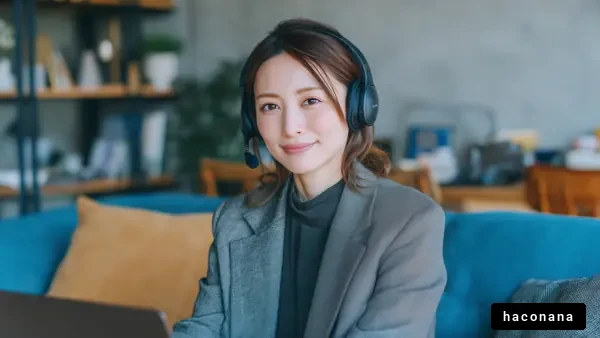 リモートワークの女性