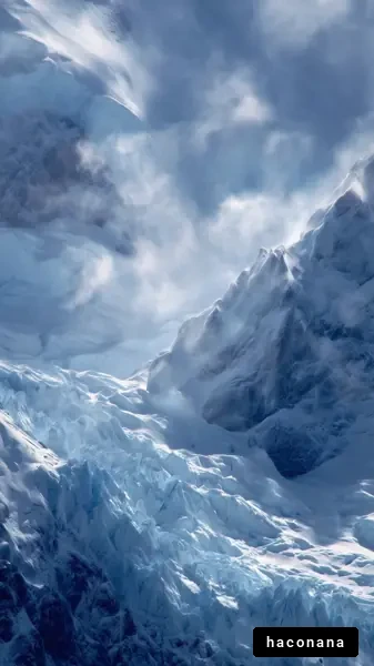 氷河の壮大な風景