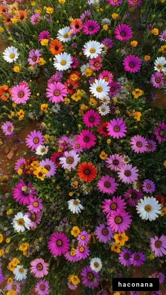 色とりどりの花畑