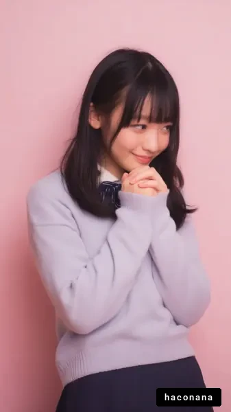 可愛い女の子のポーズ