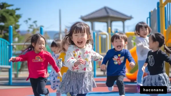 子供たちの遊び場での楽しさ