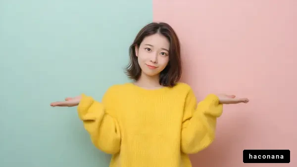 カラフルな背景の女性