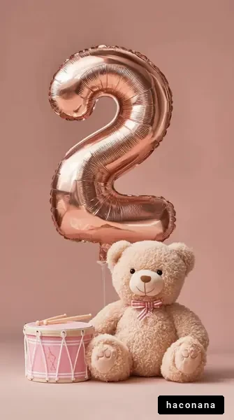 子供の誕生日の飾り