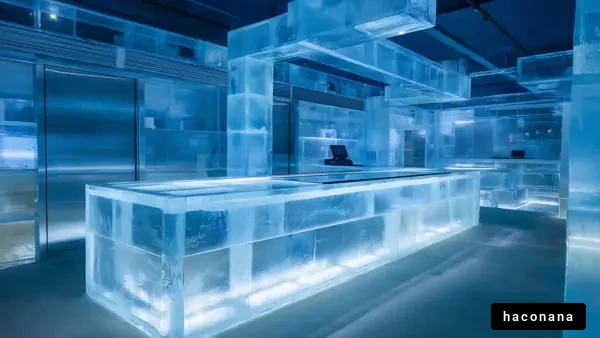 氷のインテリア空間