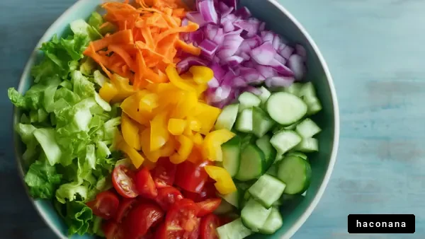 カラフルなサラダボウル