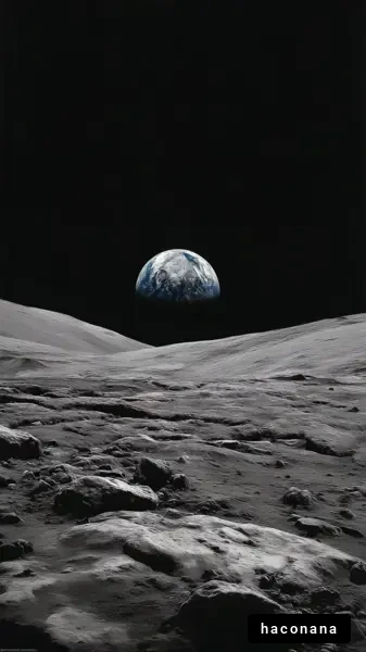 月面から見た地球