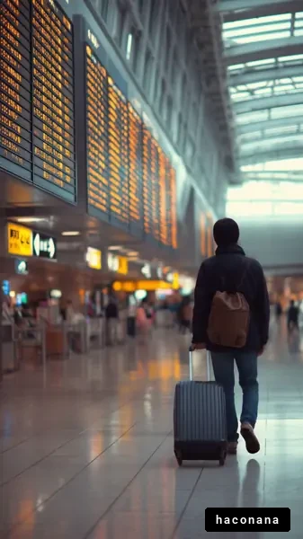 空港での旅行者