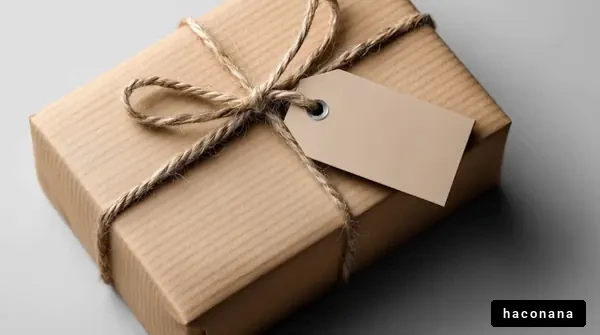 シンプルな贈り物のパッケージ