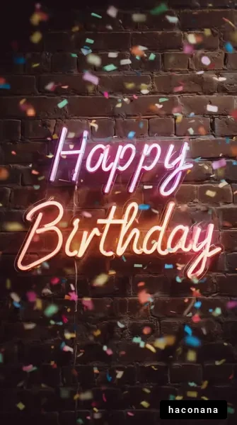 誕生日の祝福サイン