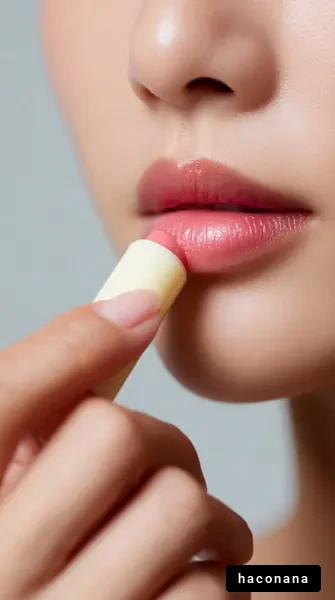 リップケアの瞬間