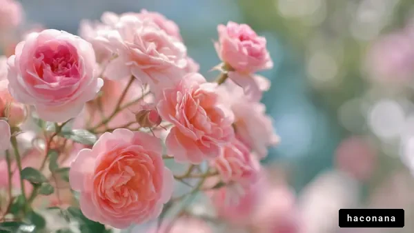 優雅なピンクのバラ