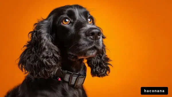 黒い犬のポートレート