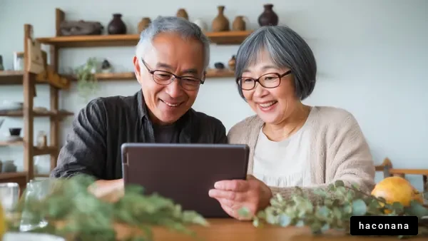 シニアカップルの楽しむ時間