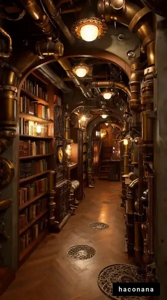 スチームパンクの図書館