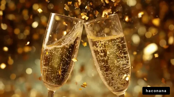 祝杯を交わす瞬間