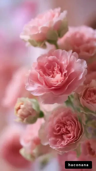 美しいピンクの花々