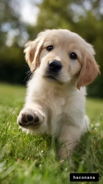 愛くるしい子犬の姿