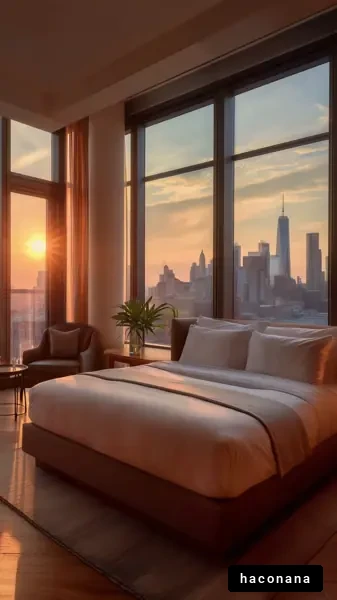 美しい日の出が見える部屋