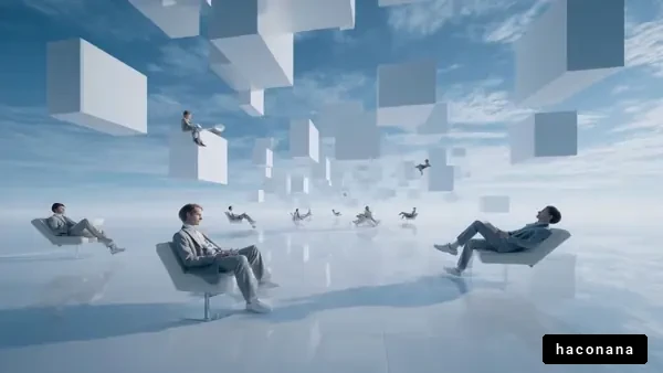 未来的なデジタル空間