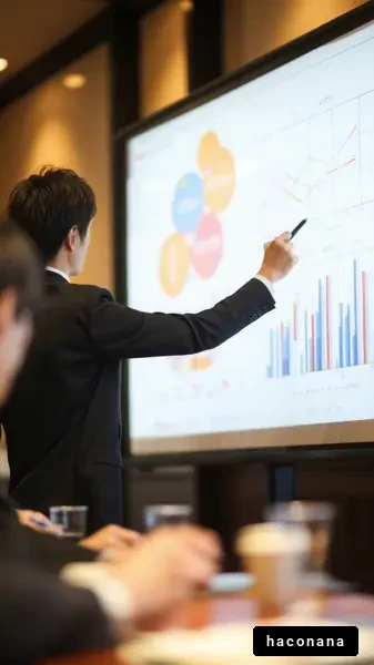 ビジネスプレゼンテーションの様子
