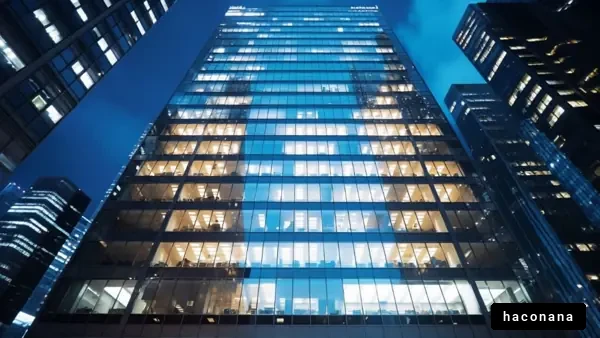 高層ビルの夜景