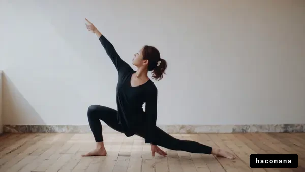 ヨガをする女性のポーズ