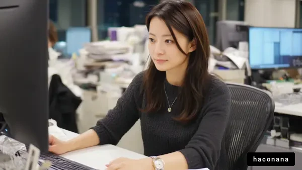 オフィスで働く女性