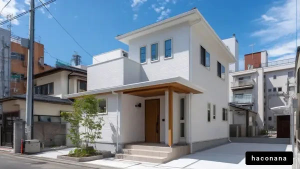 モダンな白い住宅