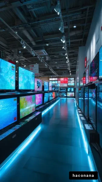 テレビ売り場の光景