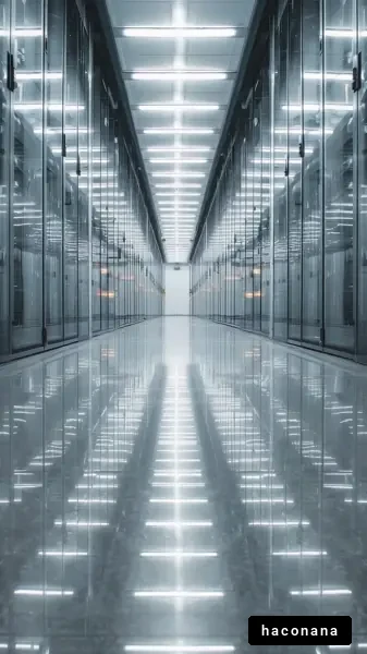 近未来のデータセンター風景