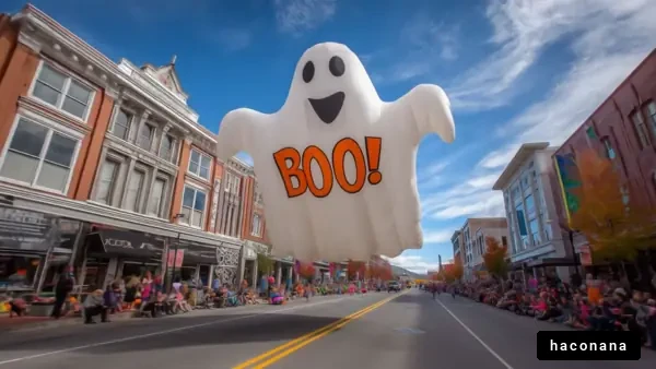 ハロウィンパレードの幽霊