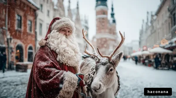 雪の中の楽しいクリスマス