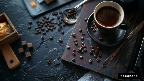 コーヒーとスイーツの風景