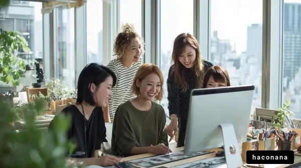 オフィスでの女性たち