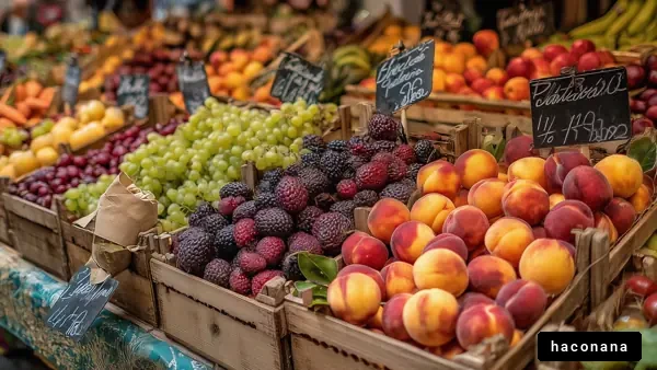 色とりどりの果物市