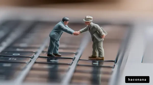 ビジネスでの握手シーン