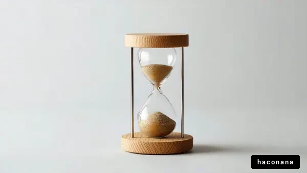 砂時計のシンプルなデザイン