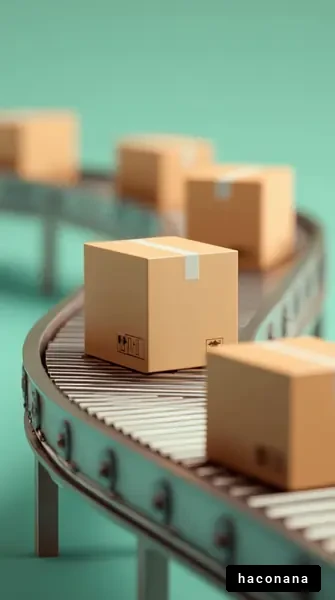 物流のコンベアベルト