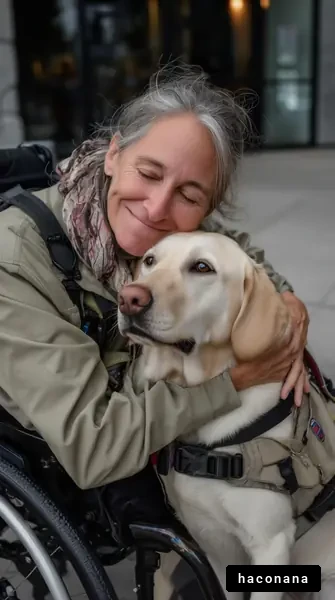温かな犬とのふれあい