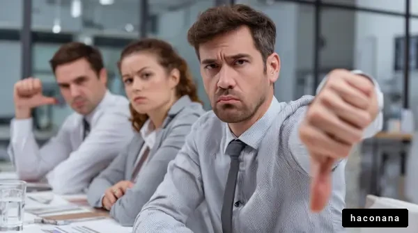 ビジネス会議での拒絶