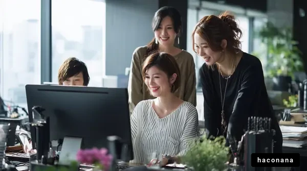 オフィスでのワーク風景