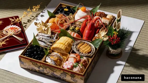 華やかなおせち料理の盛り合わせ